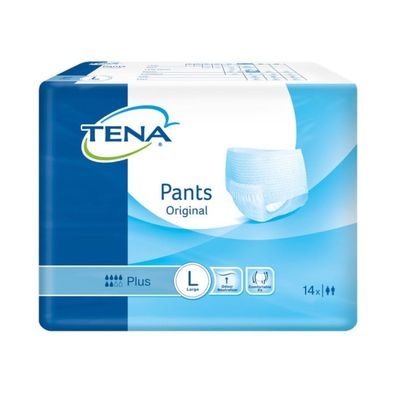 4x TENA Pants Original Plus L | Packung (14 Stück)