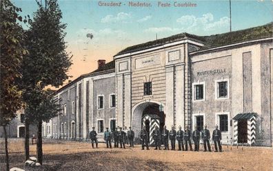 Graudenz Niedertor Feste Courbiere Reuter-Zelle Feldpostkarte AK 1915