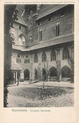 Kreuzhof Thurmecke Marienburg Westpreußen Postkarte AK