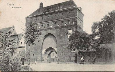 Nonnentor Thorn Westpreußen Postkarte AK 1914