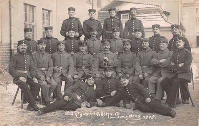 Soldaten Landw. Inft. Regiment 101 Graudenz Grudziadz Fotokarte 1915