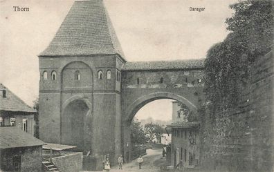 Thorn (Torun) Dansger Tor Turm Ansicht Postkarte AK