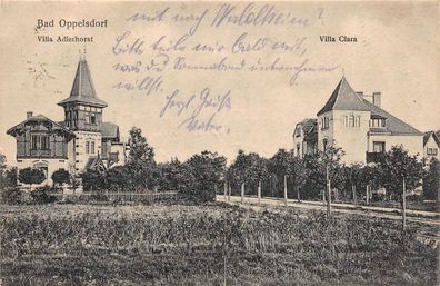 Bad Oppelsdorf Schlesien Villen Postkarte 1925