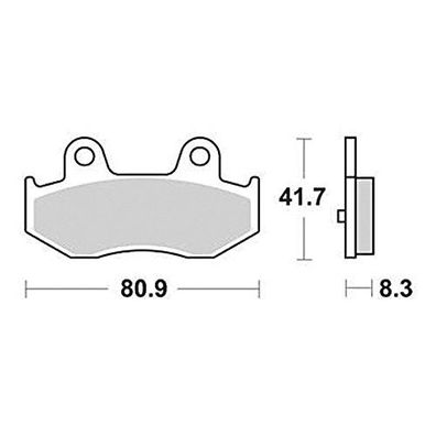 Satz Bremsbelag Mcb 746