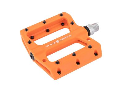 BRAVE Plattform-Pedal "Dirt 2" SB-verpackt, Nylon orange