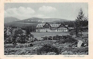 Krummhübel i. Riesengebirge Teichmann-Baude AK 1930