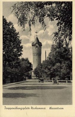 Wasserturm Truppenübungsplatz Neuhammer Schlesien Postkarte AK 1941