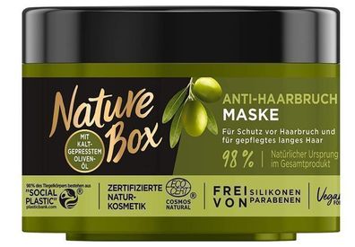 Nature Box Haarmaske mit Olivenöl, 200ml - Haarbruch-Intensivpflege