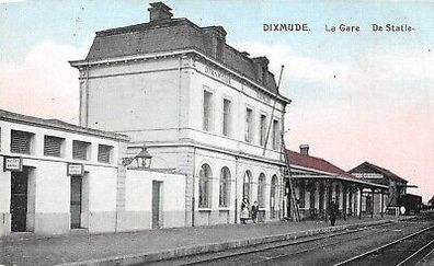 Dixmude La Gare De Statie AK 1915