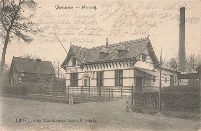 Molkerei in Wielsbeke Flandern Belgien Postkarte AK 1916