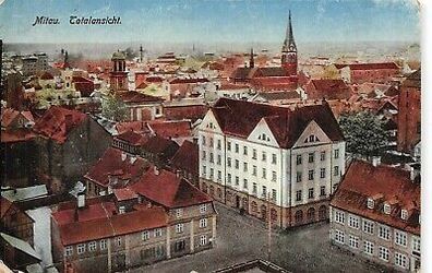 Mitau (Jelgava) Totalansicht Feldpostkarte 1917