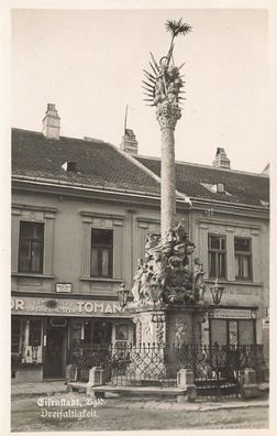 Ansicht Ehrensäule Dreifaltigkeit in Eisenstadt Österreich Postkarte AK