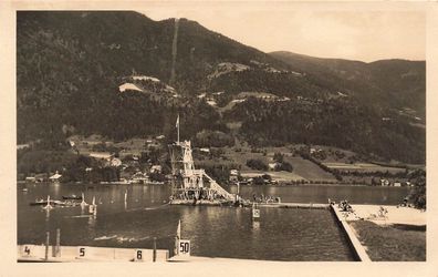 Annenheim a. Ossiachersee mit Kanzelbahn Postkarte AK 1939