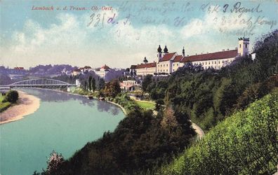 Ansicht Lambach an der Traun Österreich Postkarte AK 1915