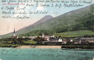 Ansicht Telfs-Pfaffenhofen Tirol Österreich Postkarte AK 1915