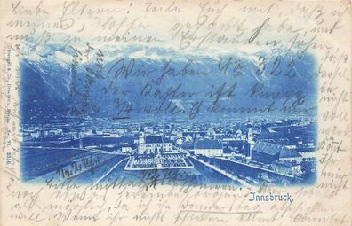 Blick auf Innsbruck Österreich Postkarte AK 1905