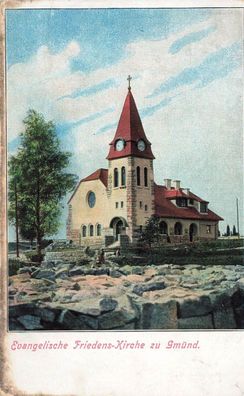 Evangelische Friedens-Kirche zu Gmünd Österreich Postkarte AK