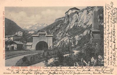 Gruss vom Arlberg Postkarte AK 1902