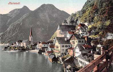 Hallstatt Ansicht Postkarte AK