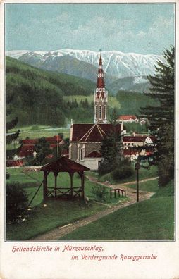 Heilandskirche in Mürzzuschlag Steiermark Österreich Postkarte AK