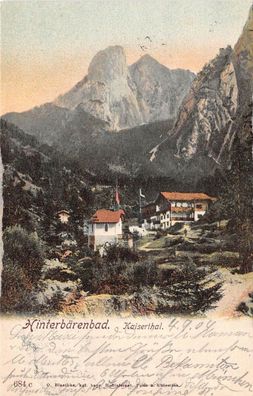 Hinterbärenbad Kaiserthal Postkarte AK 1904