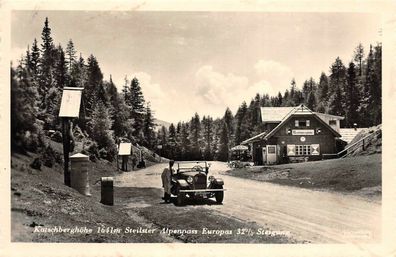 Katschberghöhe 1641m Steilster Alpenpass Europas 32% Steigung Postkarte AK 1939