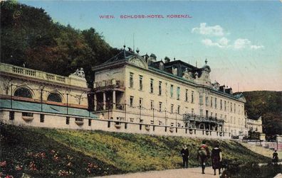 Schloss Hotel Kobenzl in Wien Österreich Postkarte AK 1928