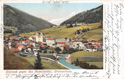 Steinach gegen das Gschnitzthal Brennerbahn Postkarte AK 1901