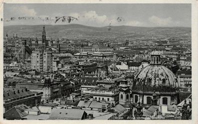 Wien Blick vom Stefansturm Postkarte AK