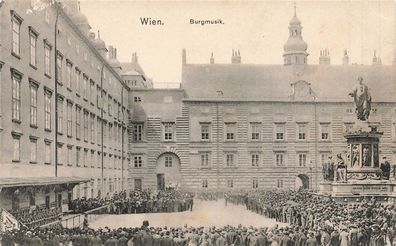 Wien Burgmusik Postkarte AK