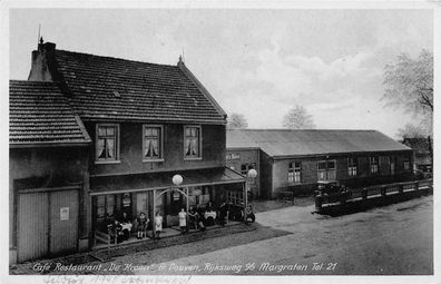 AK Margraten Rijksweg , Restaurant Der Kroon Foto Postkarte Feldpost