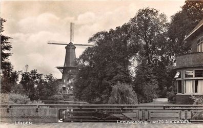 Leiden Winhmühle Leeuwenbrug Molen de Valk Postkarte