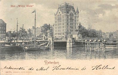 Rotterdam Het "Witte Huis" Postkarte AK