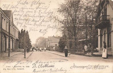 Spoorstraat in Winterswijk Gelderland Niederlande Postkarte AK 1912