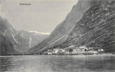 Gudvangen Nærøyfjord Norge Postkarte AK