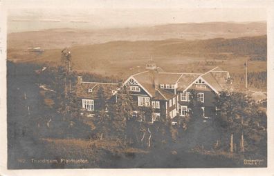 Trondhjem Fjeldsaeter Norwegen Foto Postkarte 1915