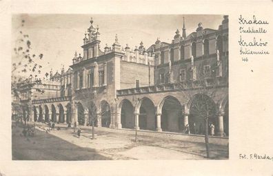 Krakau Tuchhallen (Sukiennice) Foto Postkarte 1943