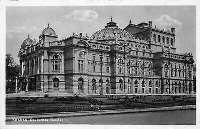 Krakau Deutsches Theater Feldpostkarte