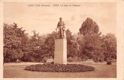 Lodz Park Staszyca Postkarte AK 1931