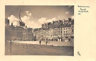 Warszawa Rynek Starego Miasta Postkarte AK 1941