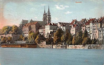 Basel Ansicht Postkarte AK 1908