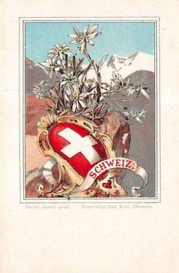 Schweiz Kunstverlag Paul Kohl Postkarte AK