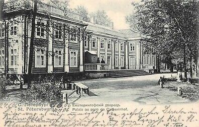 St. Petersburg Palais au parc de Catherinhof Postkarte AK 1906