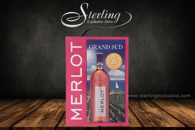 Grand Sud Merlot rosé 12,5% 3.000ml 3 Liter BiB (Bag in Box)