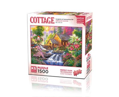 KS Puzzle 22027 - Singvögel bei Summertime Mill - 1500 Teile Puzzle