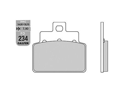 GALFER Bremsbelag "FD234" Satz G1050, Organisch Scooter