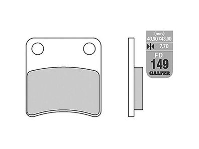 GALFER Bremsbelag "FD149" Satz G1050, Organisch Scooter