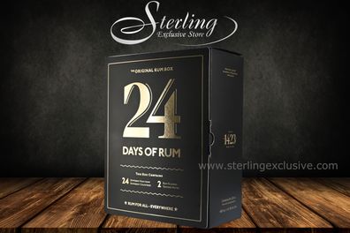 24 Days of Rum Calendar Adventskalender Black Edition 40% 480ml Weihnachten