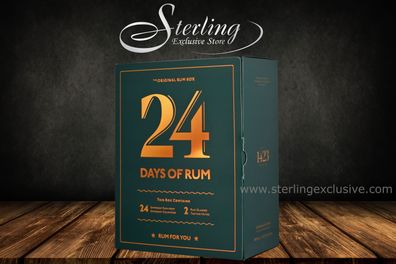 24 Days of Rum Calendar Adventskalender Green Edition 40% 480ml Weihnachten