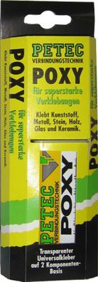 PETEC Universalklebstoff "Poxy" 2-kompon 24 ml Doppelspritze, SB-verpackt